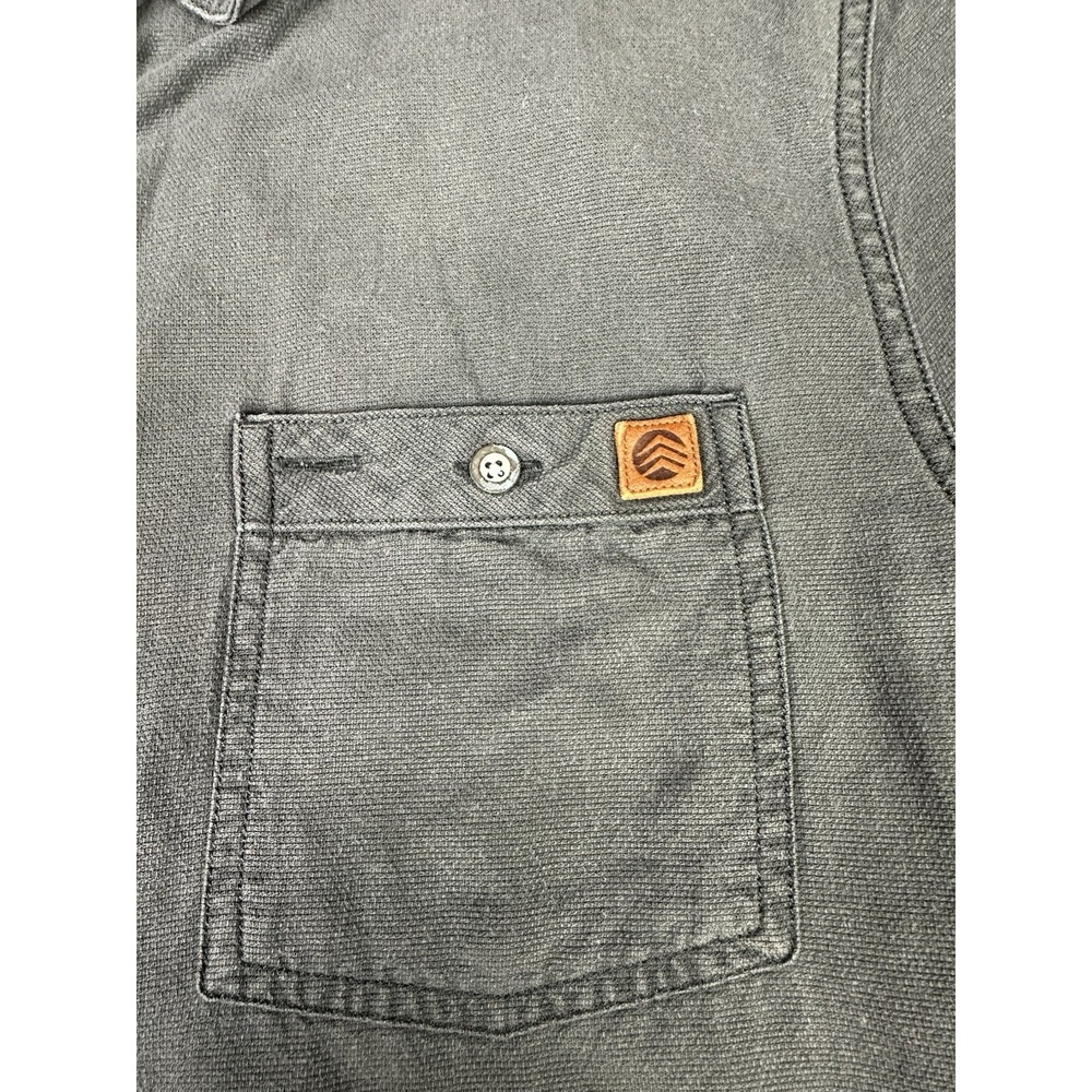 Solaris‎ Outdoors Short Sleeve Button Down Shirt Gray Size Large - Picture 4 of 8